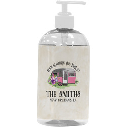 Camper Plastic Soap / Lotion Dispenser (16 oz - Large - White) (Personalized)