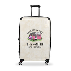 Camper Suitcase - 28" Large - Checked w/ Name or Text