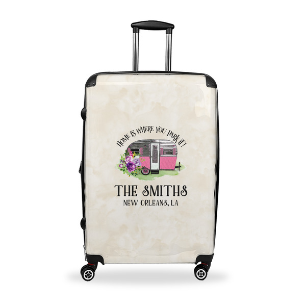 Custom Camper Suitcase - 28" Large - Checked w/ Name or Text