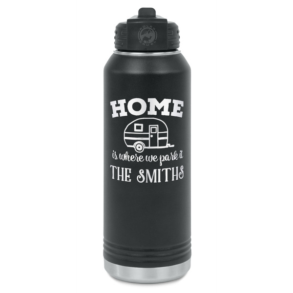 Custom Camper Water Bottle - Laser Engraved - Front (Personalized)
