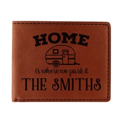 Camper Leatherette Bifold Wallet - Double Sided (Personalized)