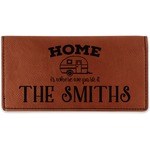 Camper Leatherette Checkbook Holder (Personalized)