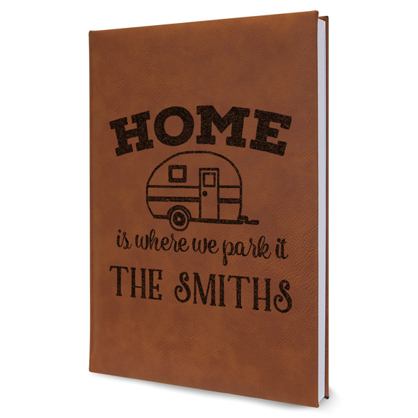 Custom Camper Leatherette Journal - Large - Single Sided (Personalized)