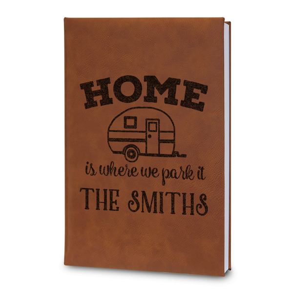 Custom Camper Leatherette Journal - Large - Double Sided (Personalized)