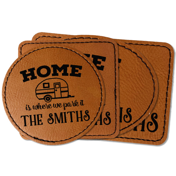 Custom Camper Faux Leather Iron On Patch (Personalized)