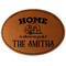 Camper Faux Leather Iron On Patch - Oval (Personalized)