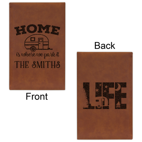 Camper Leatherette Sketchbooks - Small - Double Sided - Front & Back View