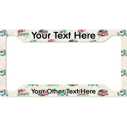 Camper License Plate Frame (Personalized)
