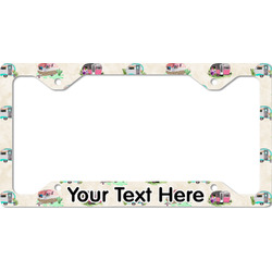 Camper License Plate Frame - Style C (Personalized)