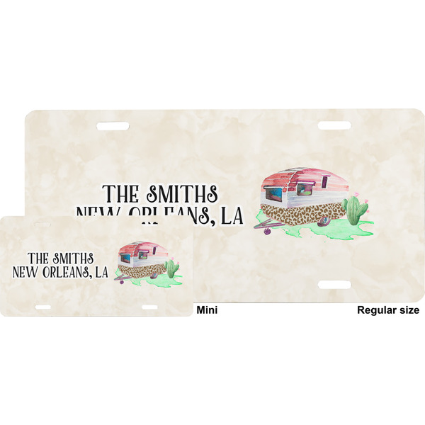 Camper License Plate (Sizes)