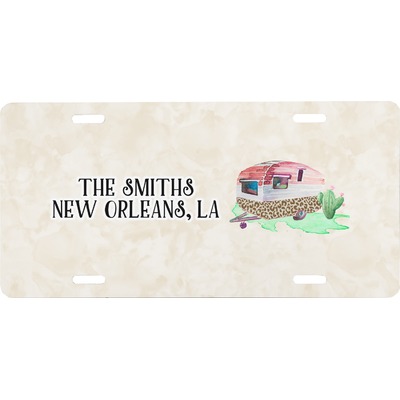 Camper Front License Plate (Personalized)