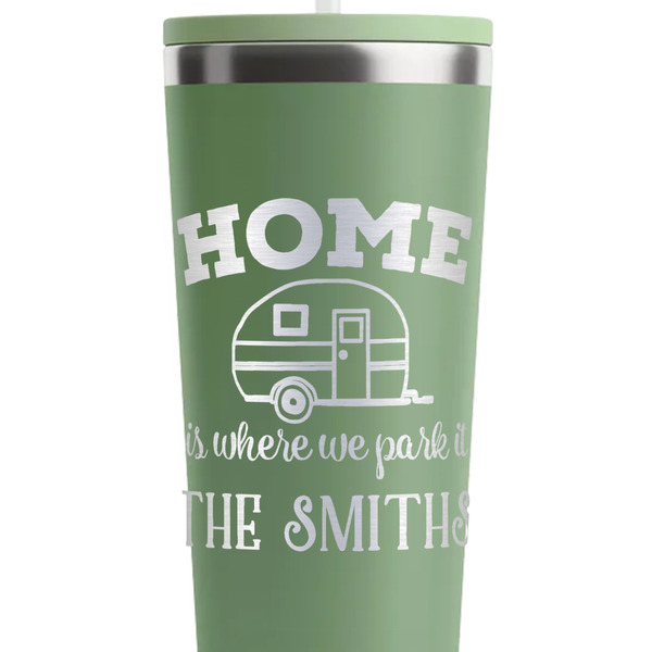 Camper Light Green RTIC Everyday Tumbler - 28 oz. - Close Up