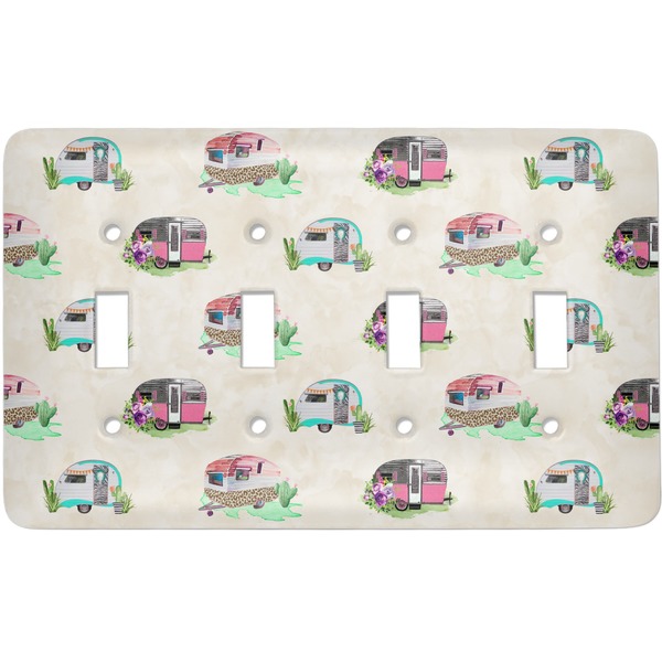 Custom Camper Light Switch Cover (4 Toggle Plate)