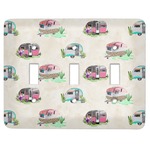 Camper Light Switch Cover (3 Toggle Plate)