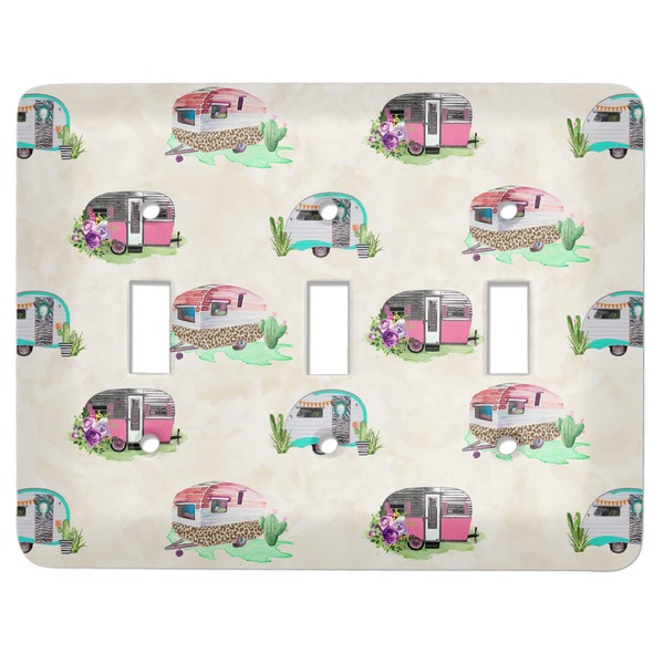 Custom Camper Light Switch Cover (3 Toggle Plate)