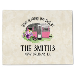 Camper Single-Sided Linen Placemat - Single w/ Name or Text