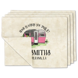 Camper Linen Placemat w/ Name or Text