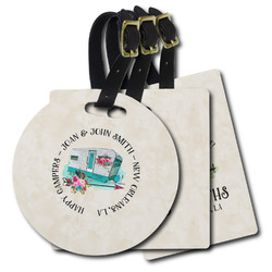Camper Plastic Luggage Tag (Personalized)