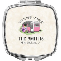 Camper Compact Makeup Mirror (Personalized)