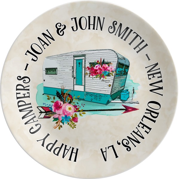 Custom Camper Melamine Plate (Personalized)