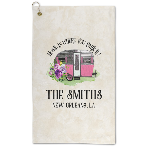 Custom Camper Microfiber Golf Towel (Personalized)