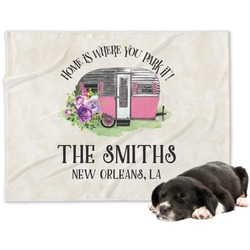Camper Dog Blanket (Personalized)