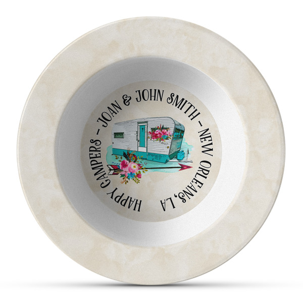Custom Camper Plastic Bowl - Microwave Safe - Composite Polymer (Personalized)