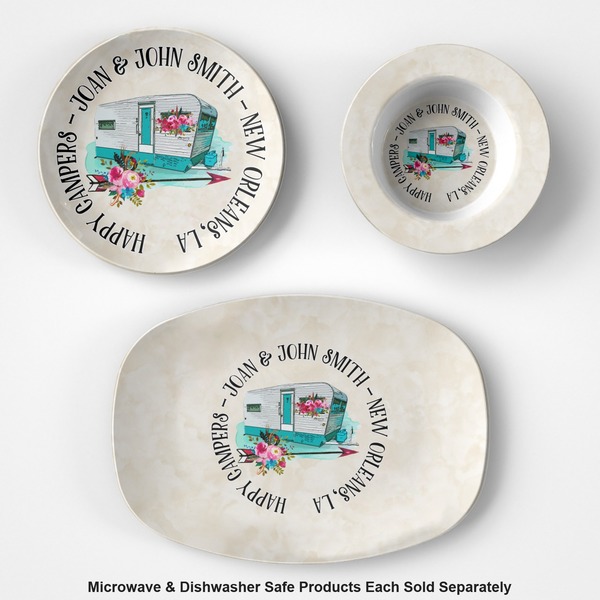 Camper Microwave & Dishwasher Safe CP Plastic Dishware - Group