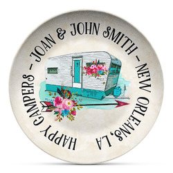 Camper Microwave Safe Plastic Plate - Composite Polymer (Personalized)