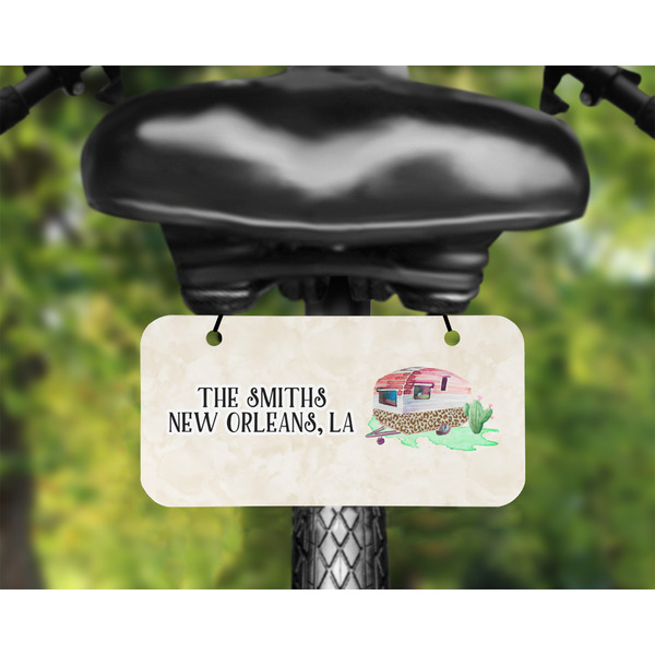 Camper Mini License Plate on Bicycle - LIFESTYLE Two holes