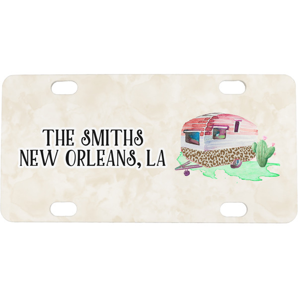 Custom Camper Mini/Bicycle License Plate (Personalized)