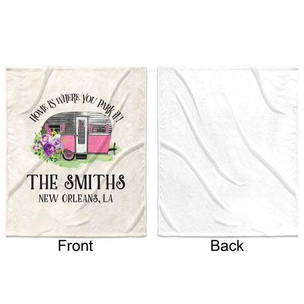 Camper Minky Blanket - 50"x60" - Single Sided - Front & Back