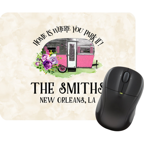 Custom Camper Rectangular Mouse Pad (Personalized)