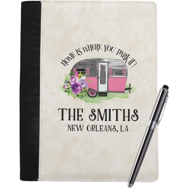 Custom Camper Notebook Padfolio - Large w/ Name or Text