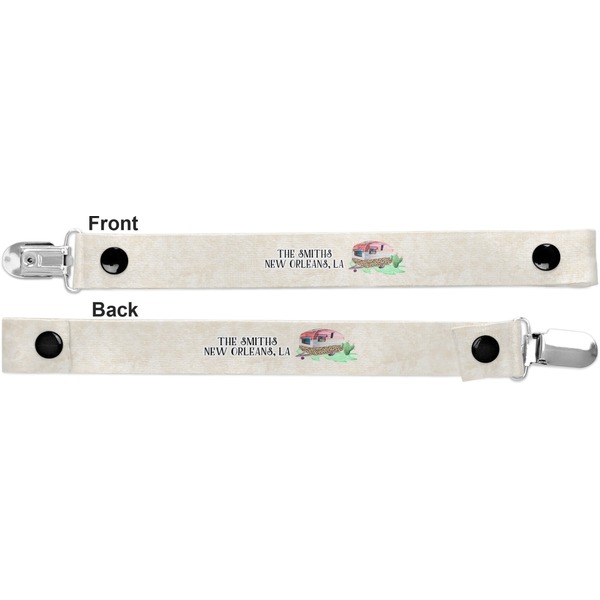 Camper Pacifier Clip - Front and Back
