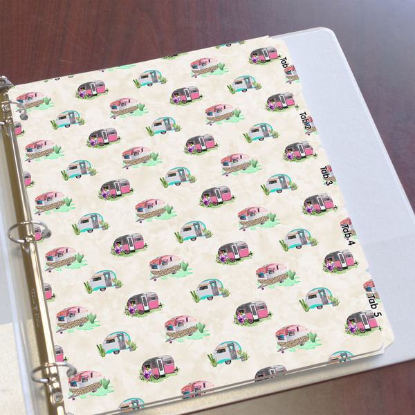 Camper Page Dividers - Set of 5 - In Context