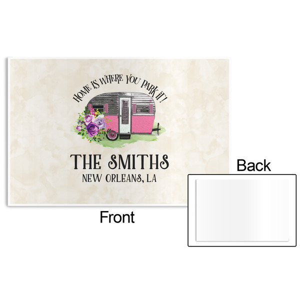 Camper Disposable Paper Placemat - Front & Back