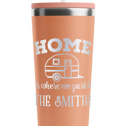 Camper RTIC Everyday Tumbler with Straw - 28oz - Peach - Single-Sided (Personalized)