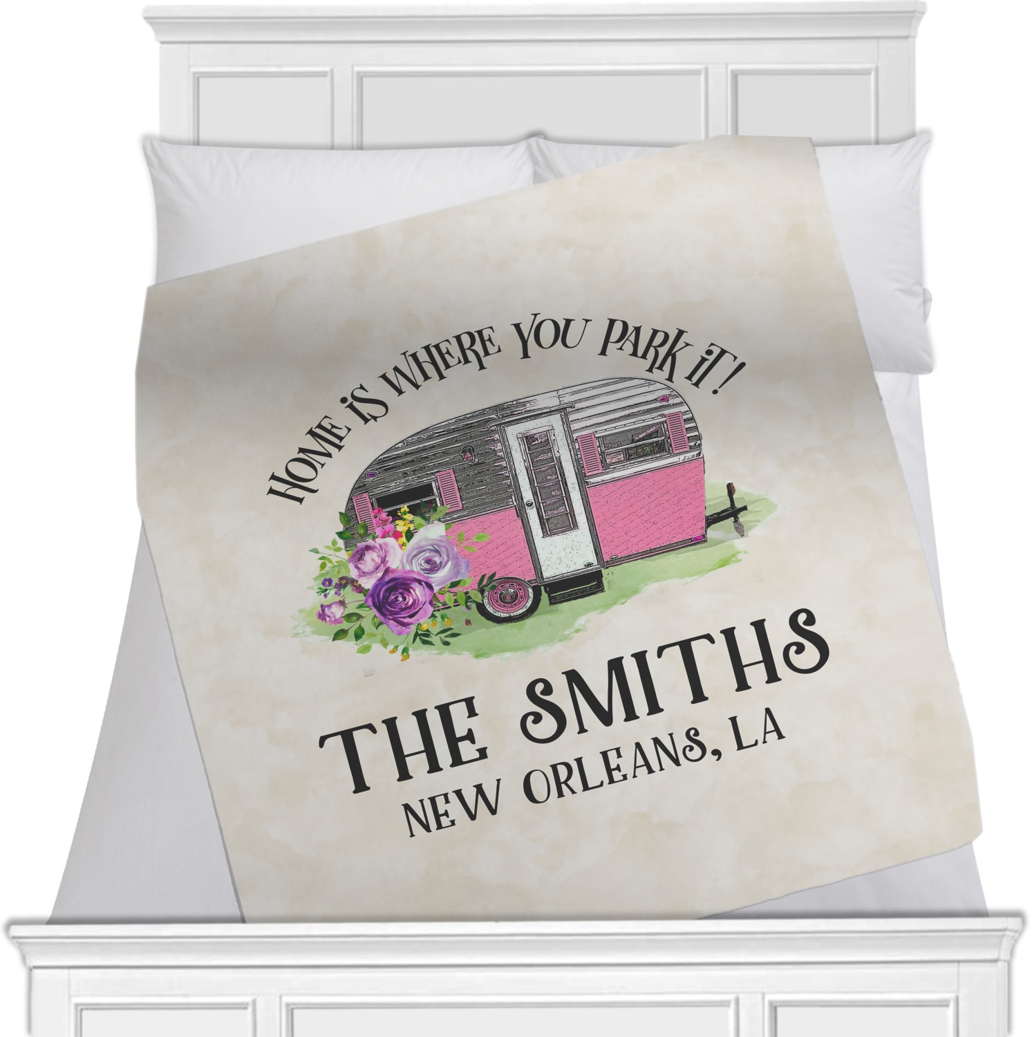 Camper Minky Blanket (Personalized) YouCustomizeIt