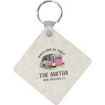 Camper Diamond Plastic Keychain w/ Name or Text