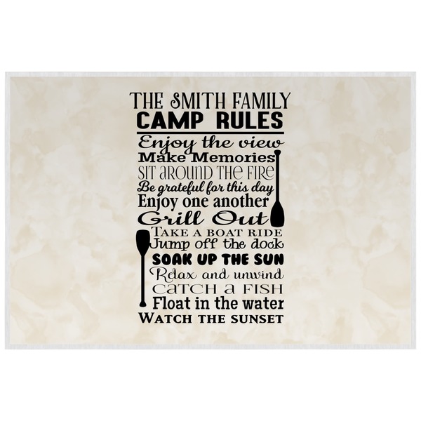 Camper Personalized Placemat (Back)