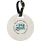 Camper Plastic Luggage Tag - Round (Personalized)