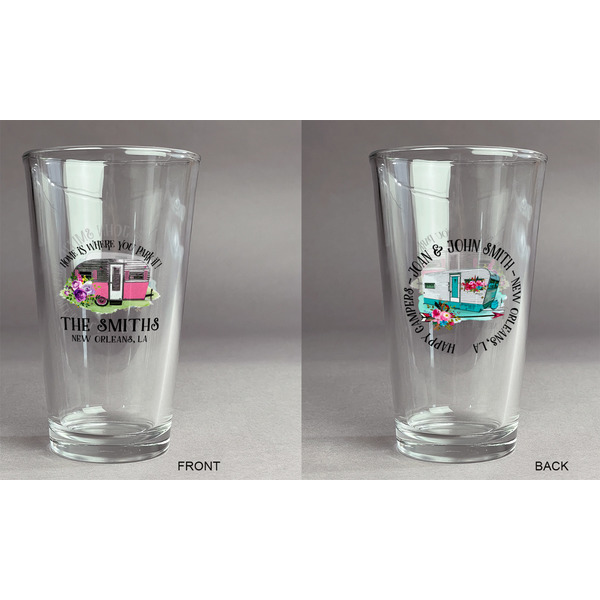 Camper Pint Glass - Two Content - Approval