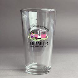 Camper Pint Glass - Full Color Logo (Personalized)