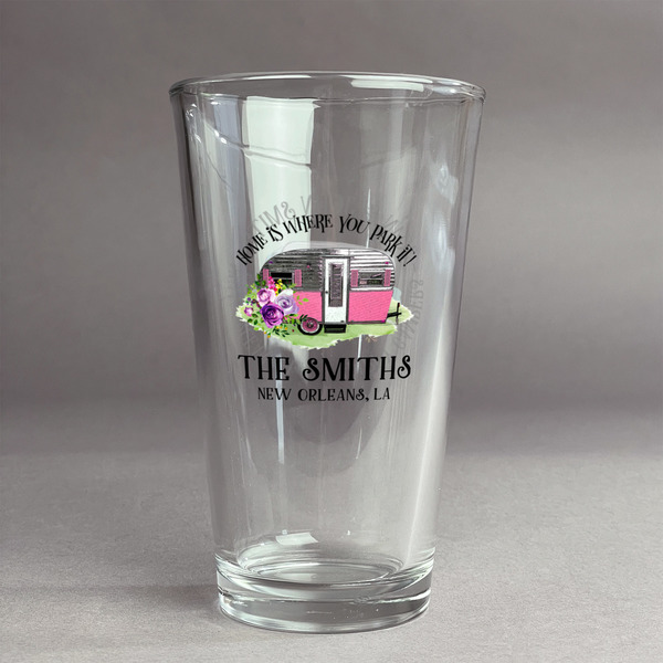 Custom Camper Pint Glass - Full Color Logo (Personalized)