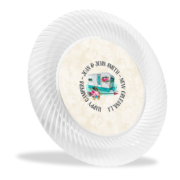 Custom Camper Plastic Party Dinner Plates - 10" (Personalized)