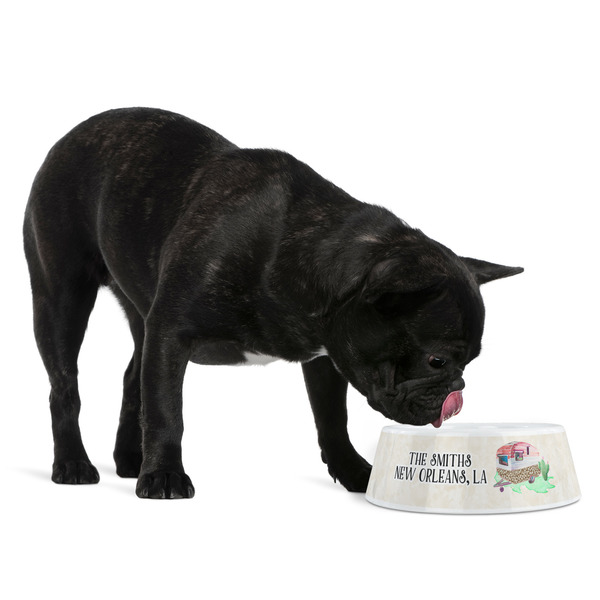Camper Plastic Pet Bowls - Medium - LIFESTYLE