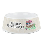 Camper Plastic Dog Bowl (Personalized)