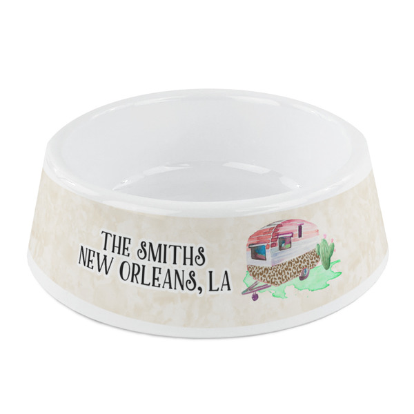 Custom Camper Plastic Dog Bowl - Small (Personalized)