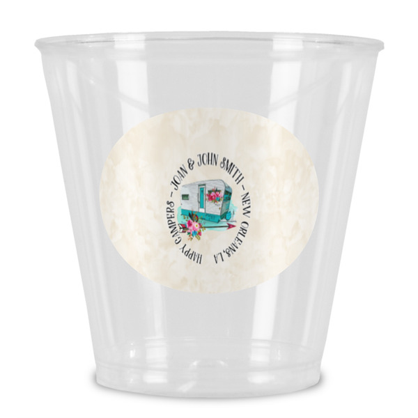 Custom Camper Plastic Shot Glass (Personalized)